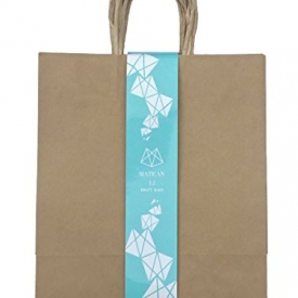 12-Count Kraft Bags – 9.8L x 11H x 4.7W Inches, Medium-Sized Brown Paper Bags with Handles for Gifts, Shopping, Retail, Party Favors, Eco-Friendly Goody Bags