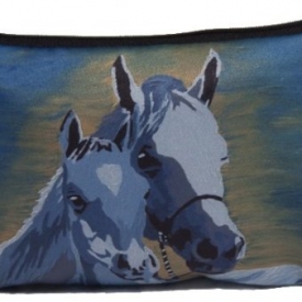 Horse Cosmetic Bag, Zip-top Closer – Taken From My Original Paintings (Horse – A Mother’s Love)