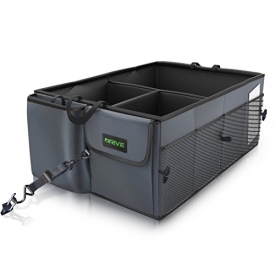 Drive Auto Products Car Trunk Storage Organizer with Straps, 1-Pack