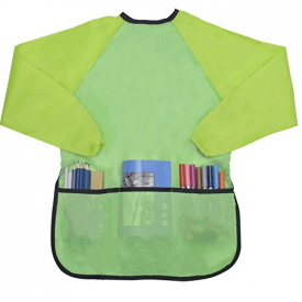 Newcomdigi Children’s Art Smock Long Sleeve Painting Apron Waterproof Painting Apron(Green)
