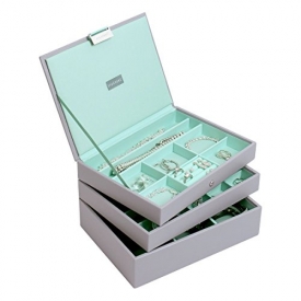 Stackers Dove Gray Classic Jewelry Box – Set of 3