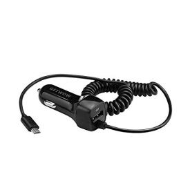 CeeOne Micro USB Car Charger, Universal Car Charger Built-in Micro USB Connector for Samsung Galaxy, HTC, Sony, Nexus, Motorola, LG, Huawei, Android Devices and More (Black)