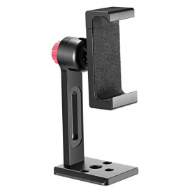 Neewer Cellphone Holder Clip Desktop Tripod Mount Adapter for iPhone,Samsung,Huawei Smartphone within 2.2-3.5 inches/5.6-8.9 centimeters Width (Aluminum Alloy)