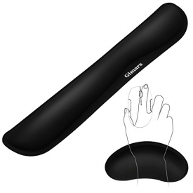 Gimars Memory Foam Set Keyboard Wrist Rest Pad & Mouse Wrist Rest Support For Office, Computer, Laptop, & Mac – Durable & Comfortable & Lightweight For Easy Typing & Pain Relief