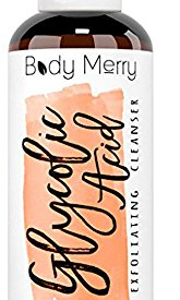 Glycolic Acid Exfoliating Cleanser – Anti-Aging + Acne Face Wash w AHA For Wrinkles, Lines & Spots Reduction – Natural Blend of Best Rosehip & Tea Tree Oils + Jojoba Beads For a Deep Clean