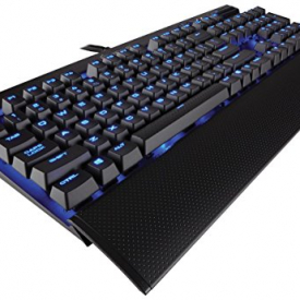 CORSAIR K70 LUX Mechanical Gaming Keyboard – Backlit Blue LED – USB Passthrough & Media Controls – Linear & Quiet – Cherry MX Red