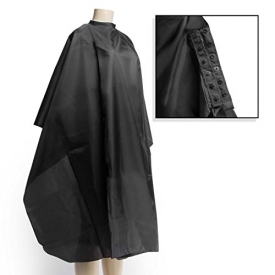 Salon Sundry Professional Hair Salon Nylon Cape with Snap Closure – 50″ x 60″ Black