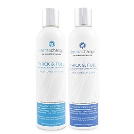 Organic Vegan Hair Growth Organic Shampoo and Conditioner Set – Sulfate Free – Hair Regrowth With Vitamins – Stop Hair Loss – Color Treated or Curly Hair – For Woman and Men