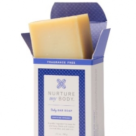Organic Baby Bar Soap by Nurture My Body – 100% Organic and All Natural Baby Soap Enriched with Coconut Oil & Olive Oil (Fragrance Free)