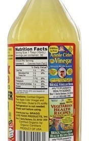 Bragg USDA Gluten Free Organic Raw Apple Cider Vinegar, With the Mother 16 ounces