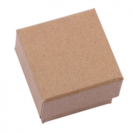 Sdootjewelry Jewelry Boxes Creative Ring Earrings and Necklace Kraft Paper Box with Black Sponge Ideal for Wrapping Wedding Birthday Anniversaries and Holiday Gifts 1.97 x 1.97 x 1.57 Inches (50 Pcs)