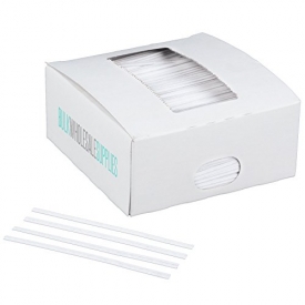 BWS 2000 4″ White Paper Twist Ties Craft Favors Bread Treat Bag Tie Plant Trellis Garden Stake Support Twine