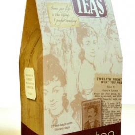 Novel Teas contains 25 teabags individually tagged with literary quotes from the world over, made with the finest English Breakfast tea.