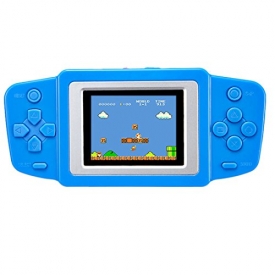 ZHISHAN Kids Classic Retro Game Handheld Portable Video Console Rechargeable Player 2.5″LCD 8 Bit 268 in 1 games (Blue)