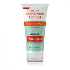 Neutrogena Oil-Free Acne Stress Control Power-Cream Wash, 6 Fl. Oz.(Pack of 3)