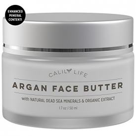 Calily Life Organic Argan Face Cream with Dead Sea Minerals, 1. 7 Oz. – Restores, Smooths, Moisturizes and Regenerates – Powerful Hydration – Combats Wrinkles and Aging – [ENHANCED]