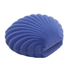 UNKE Sea Shell Shape Jewelry Box for Earring Ring Necklace Display Storage Organizer Gift ,Blue