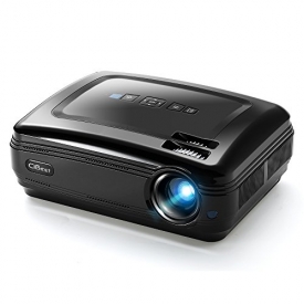 Video Projector, CiBest LED Portable Projector 3200 Luminous Efficiency Multimedia Home Theater LCD Projector Support 1080P HDMI USB VGA AV for TV Laptop Game with Free HDMI Cable (Projector BL58)