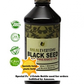 Pure Black Seed Oil – 32oz – 2-16oz Bottles of 100% Pure and Cold Pressed Black Seed – NON-GMO and Vegan – Nigella Sativa -100% Hexane Free – Halal Certified – Special Food Grade Plastic Bottle