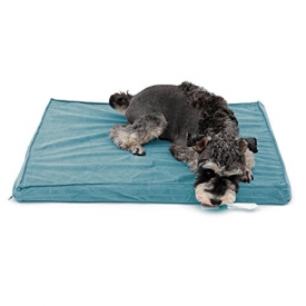 Durio Faux Fur, Silky Soft Pet Liner for Kennels, Car Trips, Floors, Crates, Pet Bed or Crate Bed. Perfect For Dogs & Cats Small Teal