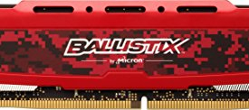 Ballistix Sport LT 16GB Single DDR4 2666 MT/s (PC4-21300) DR x8 DIMM 288-Pin Memory – BLS16G4D26BFSE (Red)