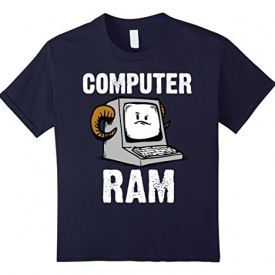 Kids Computer Ram Shirt Computer Science Shirt Engineering Shirt 12 Navy