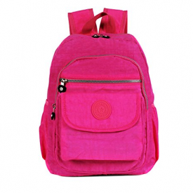MiCoolker Women and Girls Backpack Water Resistant Travel Backpack Waterproof School Book Bag Pink