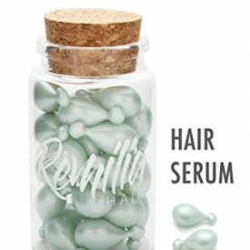 Hair Serum Dry Hair Treatment – Best Frizzy Hair Serum for Damaged Hair – Remilia Hair Care Capsules Keratin Silk Pro-Vit B5 -GMO-Paraben-Sulfate Free for All Hair Types (30 Capsules)
