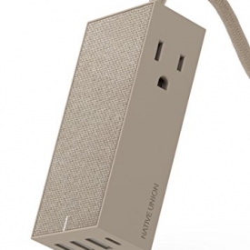Native Union SMART HUB BRIDGE – 6ft Power Extension with 4 x USB Ports (Including 1 x USB-C Port) with 2 x AC Outlets – Fast Charging for iPhone, iPad, Smartphones, Computers and Tablets (Taupe)