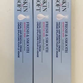Avon Skin So Soft Fresh & Smooth Sensitive Skin Facial Hair Removal Cream – Set of 3