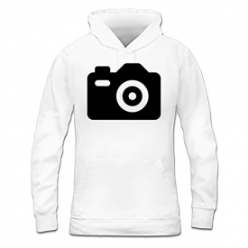 Shirtcity Digicam Photo Camera Women‘s Hoodie L White
