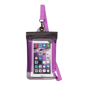 Travelon Floating Waterproof Smart Phone/Digital Camera Pouch, Purple