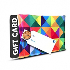 Multicolor Gift Card Holder – (Set of 2) Stretchy Fabric, Reusable & Eco Friendly – Multicolored Triangles ( 2 Gift Card Holders with 2 FREE Gift Tags)
