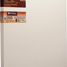 Masterpiece Monet PRO 1-1/2″ Deep, 36 x 60 Inch, 10.3oz 3X Carmel Portrait Smooth Cotton Canvas