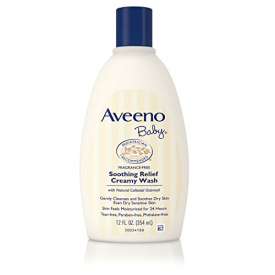 Aveeno Baby Soothing Relief Creamy Wash For Dry Sensitive Skin, 12 Fl. Oz. (Pack of 2)