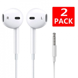 Earbuds,XinHen Sports Earphones with Horn Earbuds with Mic Stereo Wired In-Ear Earphones 3.5MM Jack Headphones for iPhone/Android [2PACK] Earphones