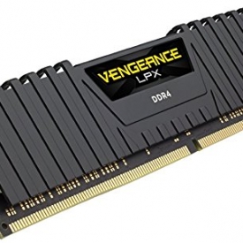 Corsair Vengeance LPX 4GB DDR42400 (PC4-19200)C14 Desktop Memory for Intel 100/200 Series -Black (CMK4GX4M1D2400C14)