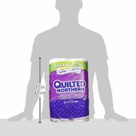 Quilted Northern  Ultra Plush Toilet Paper, 24 Supreme Rolls (Three 8-roll packages), Equivalent to 92+ Regular Rolls
