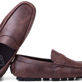 Gallery Seven Driving Shoes For Men – Casual Moccasin Loafers – Saddle Brown – US-12D(M)|UK-11.5|EU-45