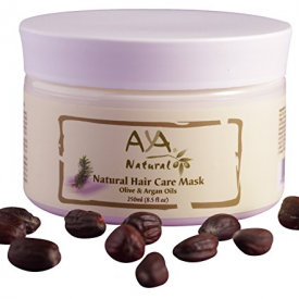 Natural Hair Mask Deep Conditioner – 100% Natural Vegan Paraben & Sulfate Free Long Lasting Conditioning Repair Mask for Dry Damaged Hair & Scalp – Moroccan Argan Oil, Olive, Coconut & Jojoba Oils