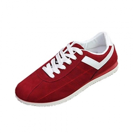 Hot Sale! Men’s Sport Shoes, Among Spring/Autumn Casual Striped Shoes Fashion Low Ankle Lace-up Flat Heel Sneakers (13, Red)