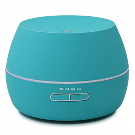 hysure Aroma Diffuser For Essential Oils, Aromatherapy Ultrasonic Cool Mist Extremely Quiet with 300ml for Home, Large room and Spa, Light Blue