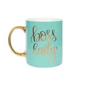 Mint Boss Lady Mug Gold Coffee Mug Gift For Her Gift For Boss Coffee Mug Tea Cup Girl Boss Babe Motivational Coffee Mug Chic Office Decor