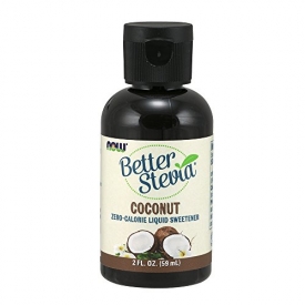 NOW Better Stevia Zero Calorie, Low Glycemic Impact, Liquid Natural Sweetener,Coconut Flavor, 2-Ounce
