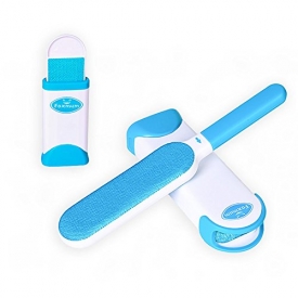 foxmum Fur Remover with Self-cleaning Base Magic Pet Hair Lint Brush for Clothes and Furniture