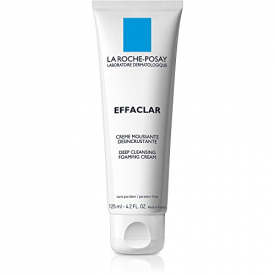 La Roche-Posay Effaclar Deep Cleansing Foaming Cream Face Wash Daily Cleanser for Oily Skin, 4.2 Fl. Oz.