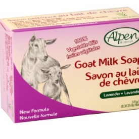 Alpen Secrets Daily Cleansing Goat milk Soap with Lavender Oil, 5-Ounces Bars  (Pack of 4)