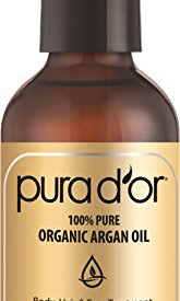 PURA D’OR Organic Moroccan Argan Oil 100% Pure Cold Pressed & USDA Organic Moisturizing Treatment for Face, Hair, Skin & Nails, 4 Fl Oz
