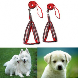 Adjustable Pet Cat Nylon Harness Collar Safety Walking Leash Lead Dog Harness Supplies