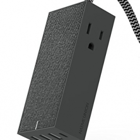 Native Union SMART HUB BRIDGE – 6ft Power Extension with 4 x USB Ports (Including 1 x USB-C Port) with 2 x AC Outlets – Fast Charging for iPhone, iPad, Smartphones, Computers and Tablets (Slate)